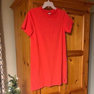 Old Navy t shirt style dress. More leaning towards coral color